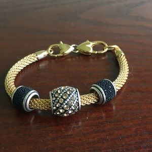 Brighton charm bracelet with 3 charms